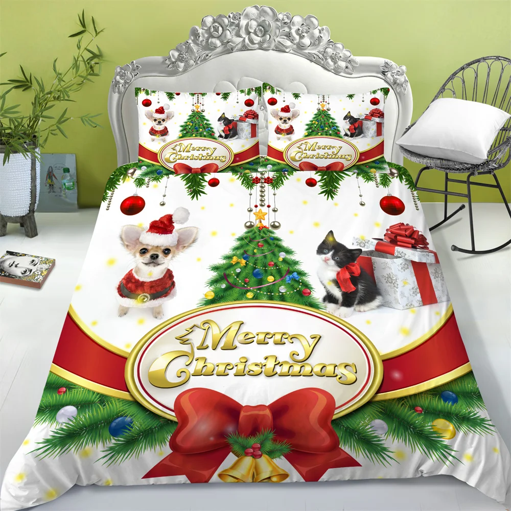 

Рождественские пододеяльники, уникальный дизайн, домашний текстиль, постельное белье из микрофибры, одинарный и двойной размер, декор для спальни
