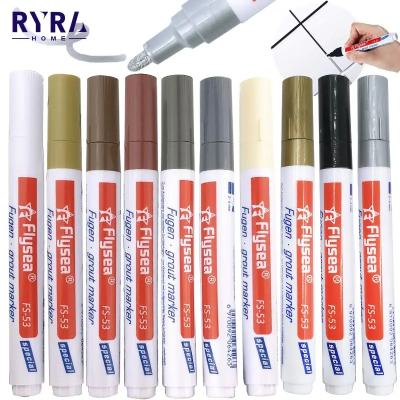 

7 Colors Optional Tile Marker Painting Mark Pen Waterproof Wall Seam Pen Non Toxic Tiles Floor Tyre Car Repair Grout Pen Newest