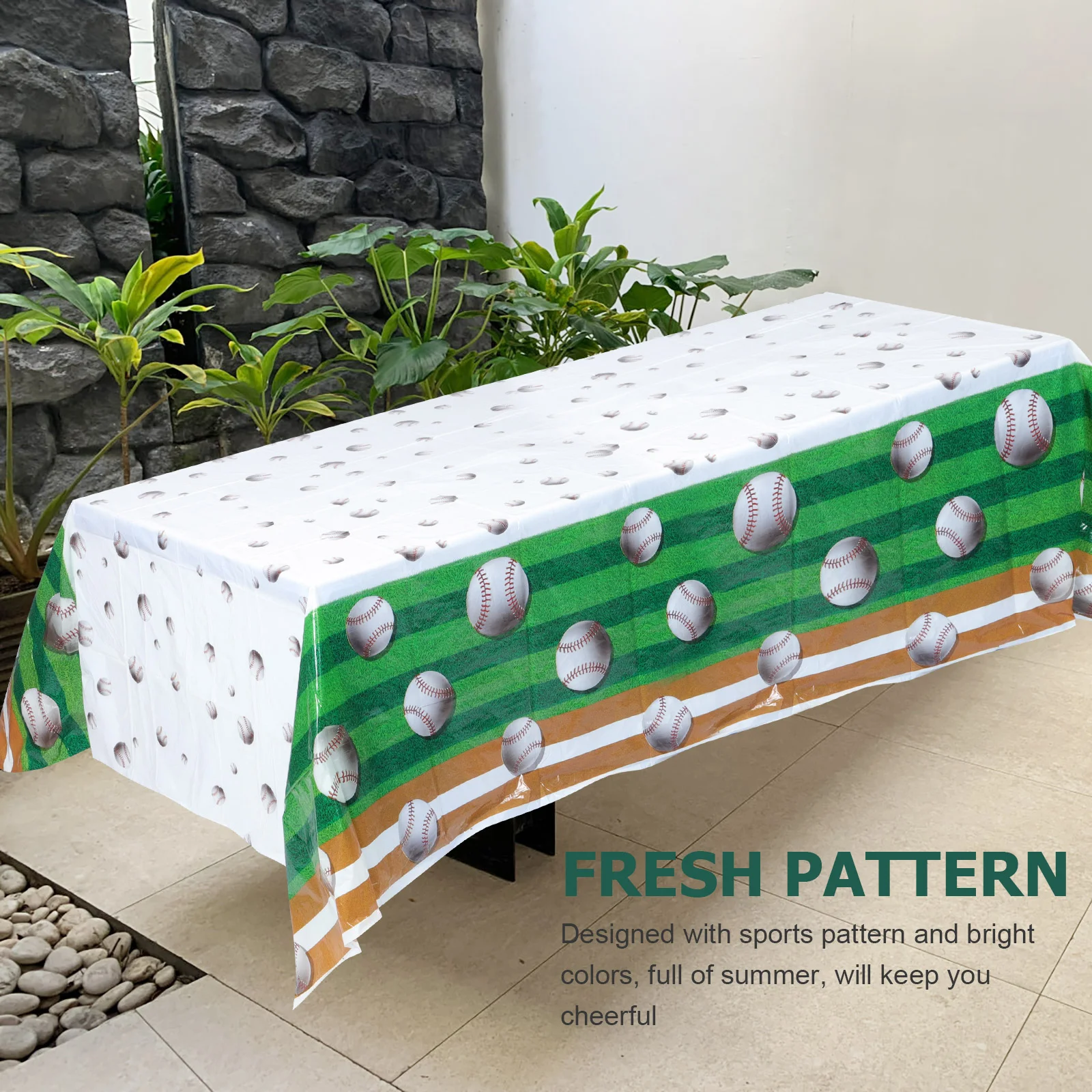 

Napkin Simple Tablecloth Birthday Ornaments Party Sports Theme Prop Fans Decoration