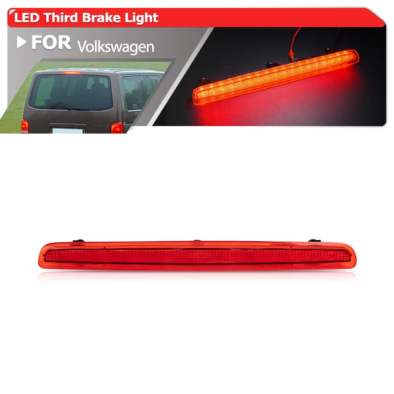 

1x Red Led Third 3rd Brake Light Tail Stop Lamp For Volkswagen T5 7H 7E Camper Transporter Campmobil OEM:7E0945097