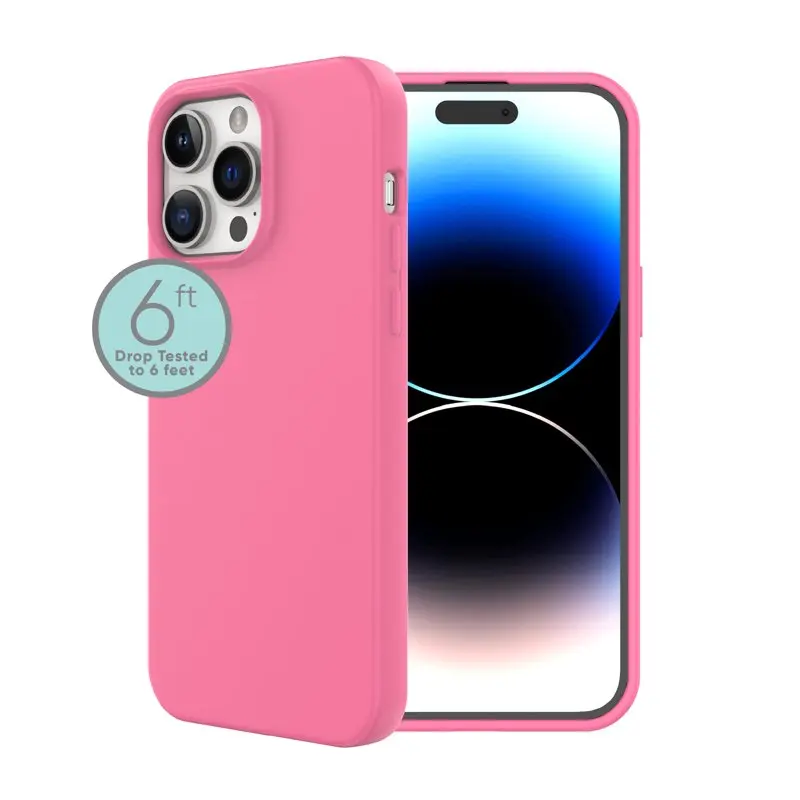 2023 new for Silicone Phone Case for iPhone 14 Pro - Pink