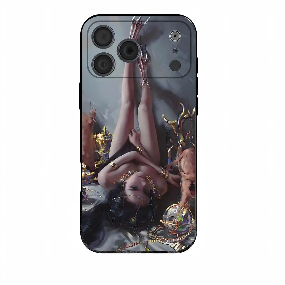 Фото Чехол для телефона wlop для iPhone 17, 16, 16e, 15, 14, 13, 12, 11 Plus, Mini, Ghostblade Pro Max, мягкий, черный, противоударный №1