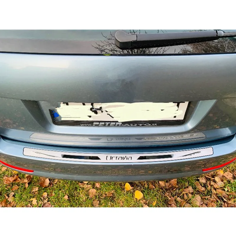 Защитная накладка на задний бампер из нержавеющей стали для Skoda Octavia 2007-2013 A5