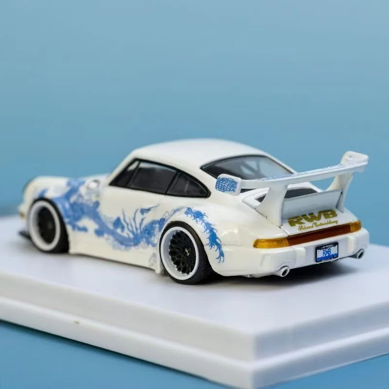 TPC 1:64 Porsce RWB993 Ночник Dragon Edition Модель автомобиля из сплава Ограниченная коллекция