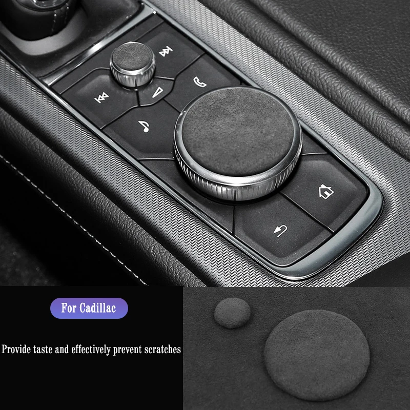 

Car Gear Shifter Cover Decals Protector Trims Stickers For Cadillac CT5 CT6 XT4 XT5 Suede leather Interior Auto Accessories