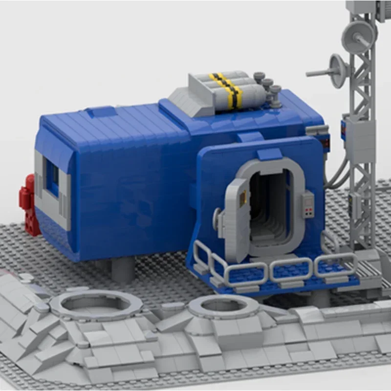 Классическая космическая модель Moc строительные кирпичи новый Galaxy Outpost Explorer