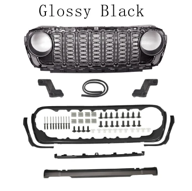 

2018-2024 Передняя решетка, черная сетчатая решетка, подходит для Jeep Wrangler JL/Gladiator JT