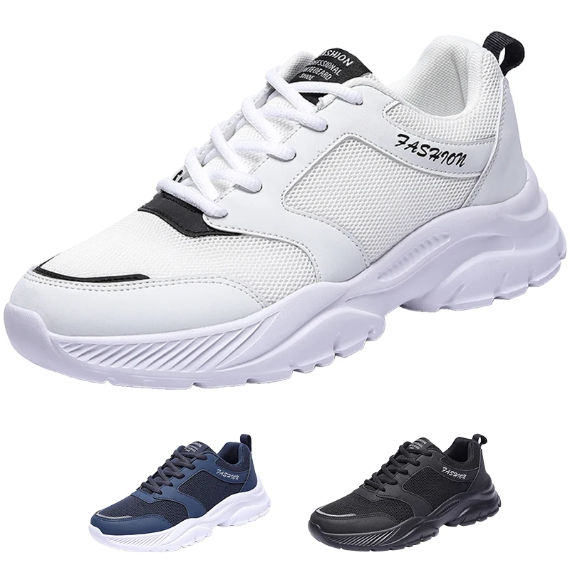 Breathable Comfortable Casual Sneakers Men's  Adult Teenagers Outdoor Running Shoes Walking Shoes School Sports Shoes 39-46