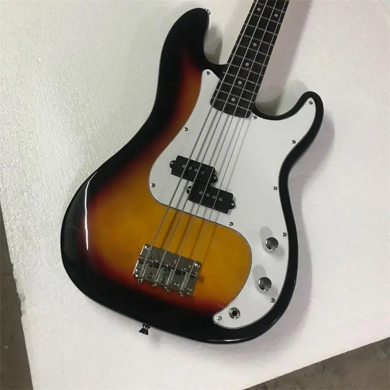 

4-string classic bass, white panel, rose wood, can be customized