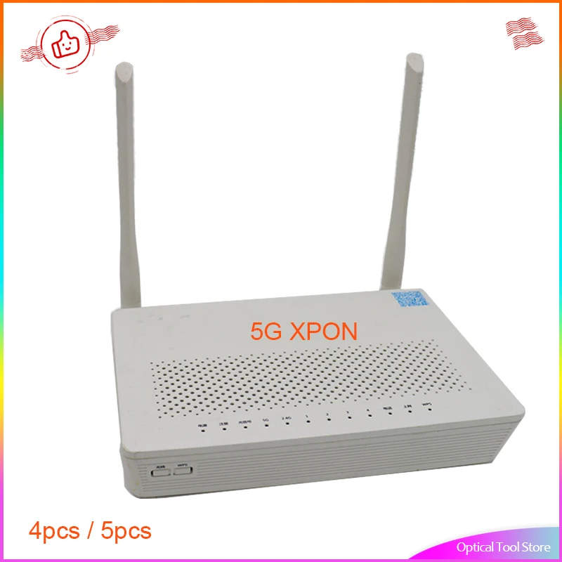 

4/5pcs 5G XPON ONU PT939G Fiber Optic Modem WIFI Router 1GE+3FE+1VOIP+2.4G/5G Gpon onu ont Without Power Secondhand Freeshipping