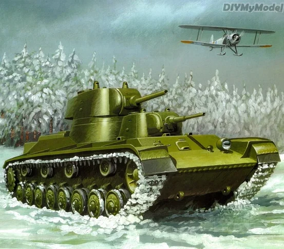 

DIYMyModeI советский T-100 двойная башня тяжелый танк DIY ручной работы Бумага модель комплект ручной работы игрушки головоломки подарок фильм рекв...