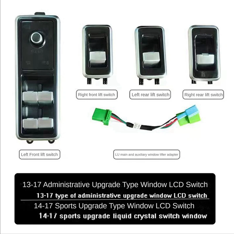 

Window Lift Switch Car Accessories ABS For Land Rover Range Rover Sport L320 13-17 Sport L494 14-17 Discovery 5 17-18