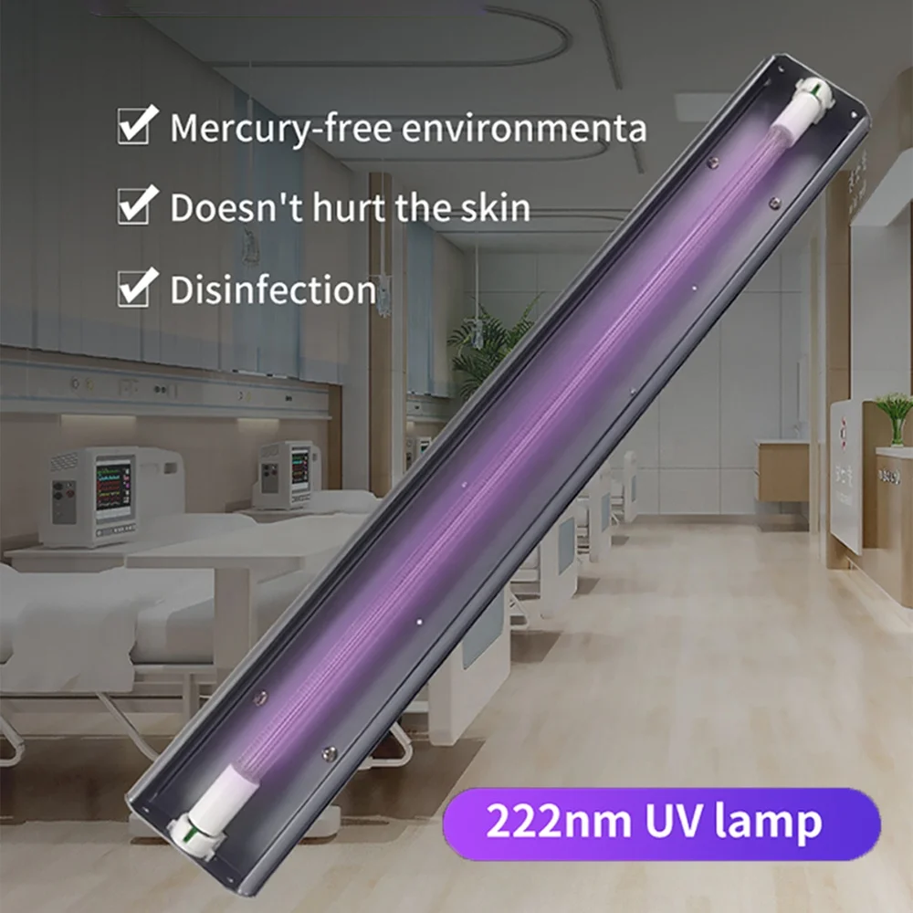 

222nm UV Lamp DC24V Hight Intensity Ultraviolet 60W Medical Grade Sterilization No Hurt Skin For Hospital Effective Disinfection