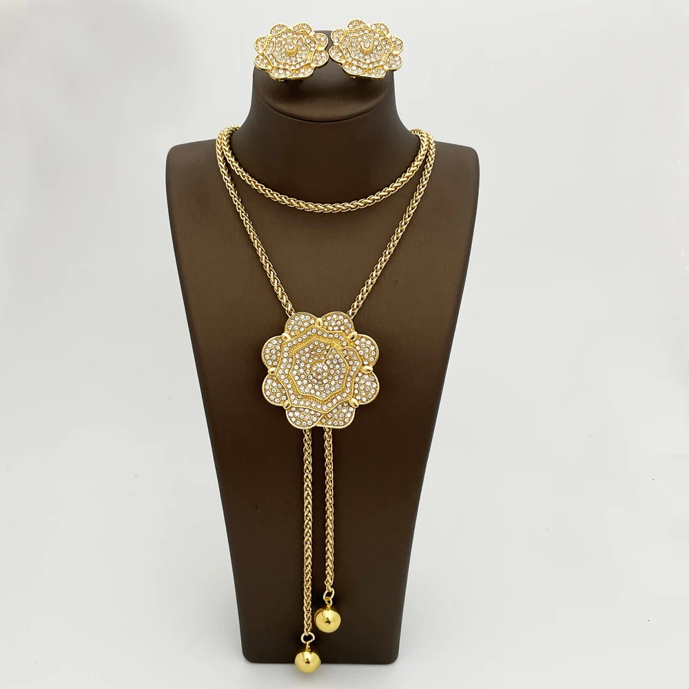 

Fashion Jewelry Set Pandent Earring Luxury Ladies Party Wedding Jewelry Set