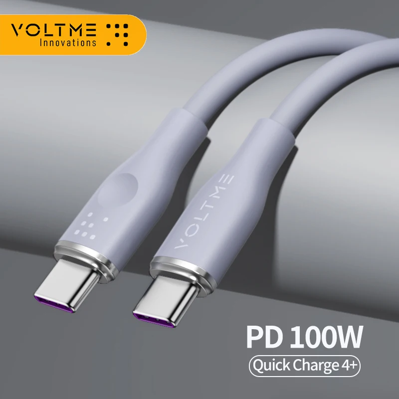 

VOLTME 100W USB C To USB Type C Cable PD Fast Charging Charger Cord USBC Type-C Cable Quick Charge 4.0 For Macbook iPad Xiaomi