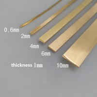0 25mm 0 6mm 2mm 3mm 6mm thick 1mm half hard solid raw brass wrapping wire flat wire jewelry making diy accessories