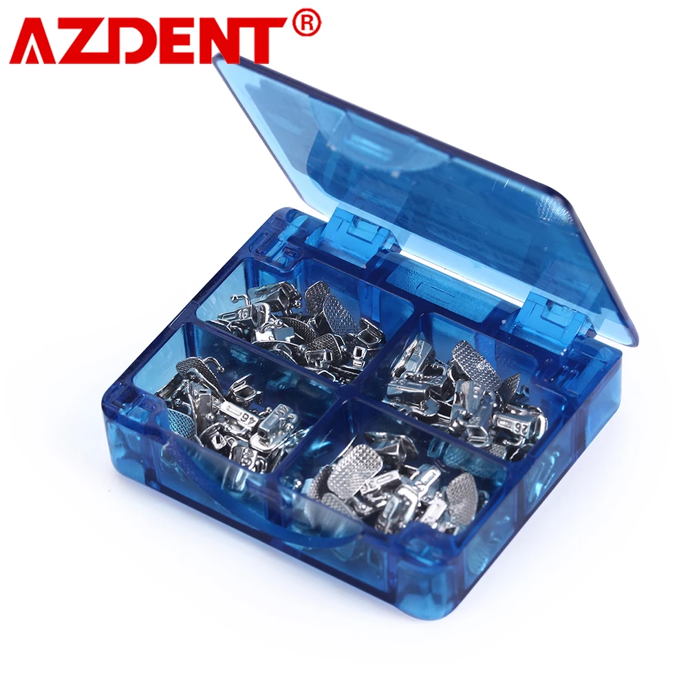 

20 наборов, 80 шт., Стоматологические Ортодонтические зубные трубки AZDENT для сварки, непрерывная сварка, 1-й 2-й молар МБТ рот 0,022 0,018