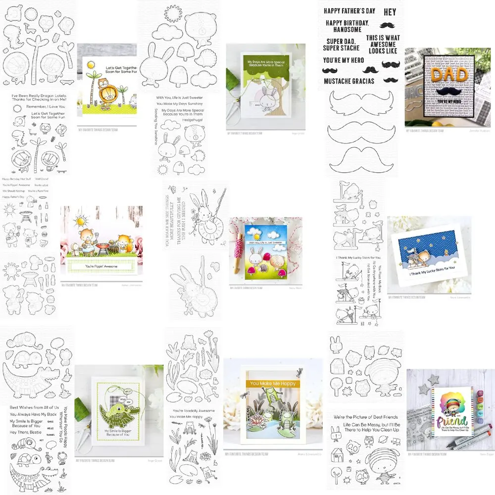 

New Summer 2022 Clear Stamps DIY Crafts, Fun Greeting Cards, Scrapbooking, Christmas Dies