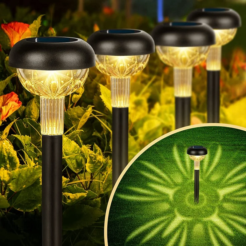 

6 Pack Solar Outdoor Lights, LED Solar Powered Garden Lights, IP65 Waterproof Solar Pathway Lights For Yard/ Landscape