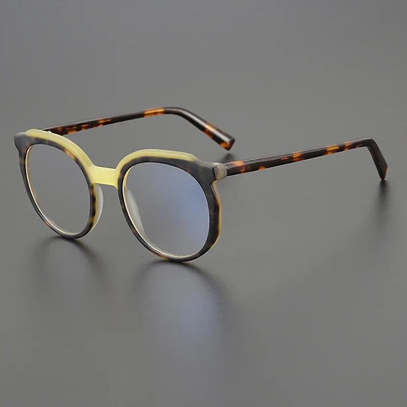 Модная овальная оправа для очков из ацетатного волокна индивидуальная Мужская