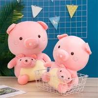 cute pink bubble pig plush toy cartoon doll creative camera backpack pig doll child soothing sleeping pillow kawaii plushie