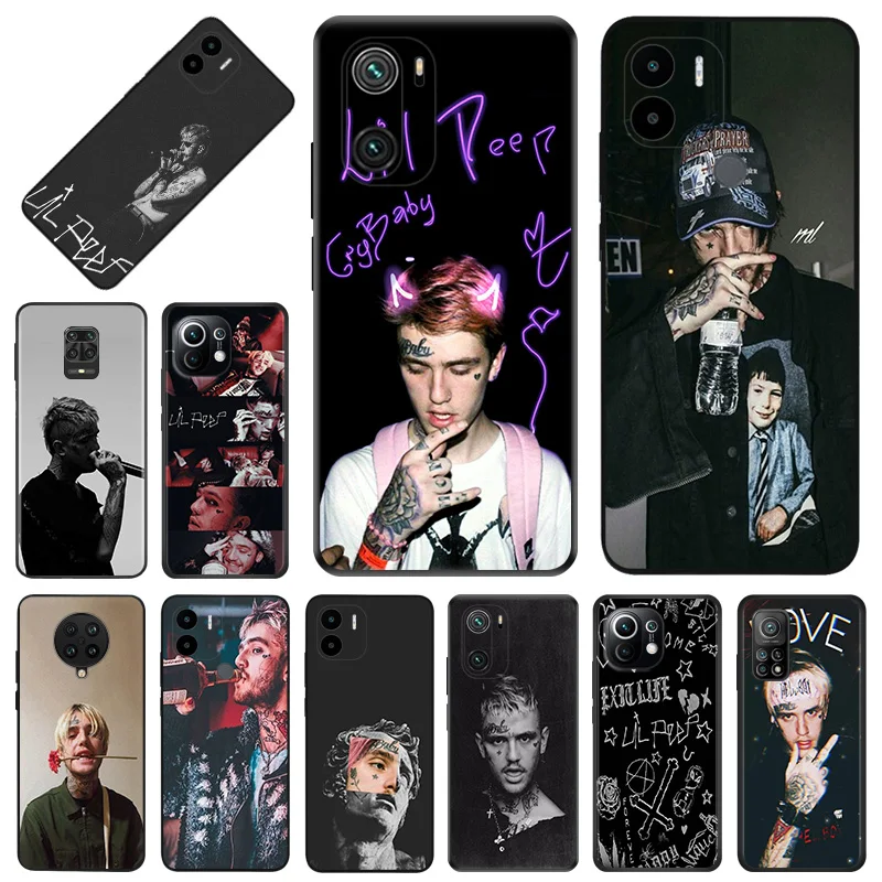 

Lil Peep Black Anti-Drop Phone Case For Xiaomi Mi 11 10 Note10 A2 10T 8 Lite 5G 11T 11i 9T CC9 Pro 9 9se Soft Cover