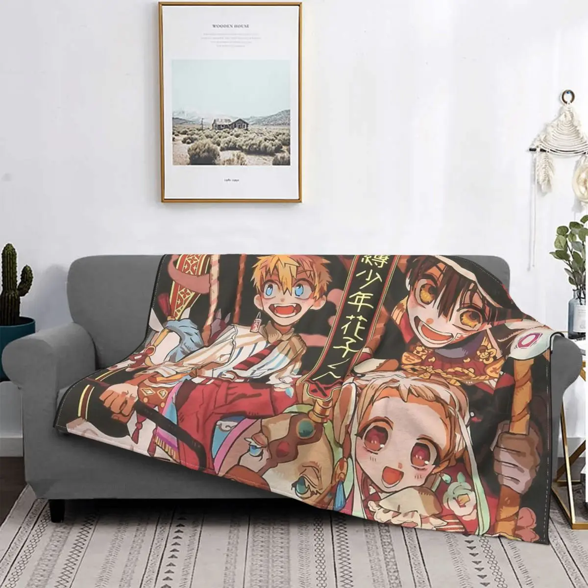 

Покрывало для кровати Hanako Kun манга, флисовое покрывало