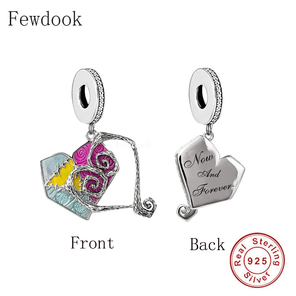 Подвеска для оригинального браслета ожерелье из серебра 925 пробы Сердце Любви