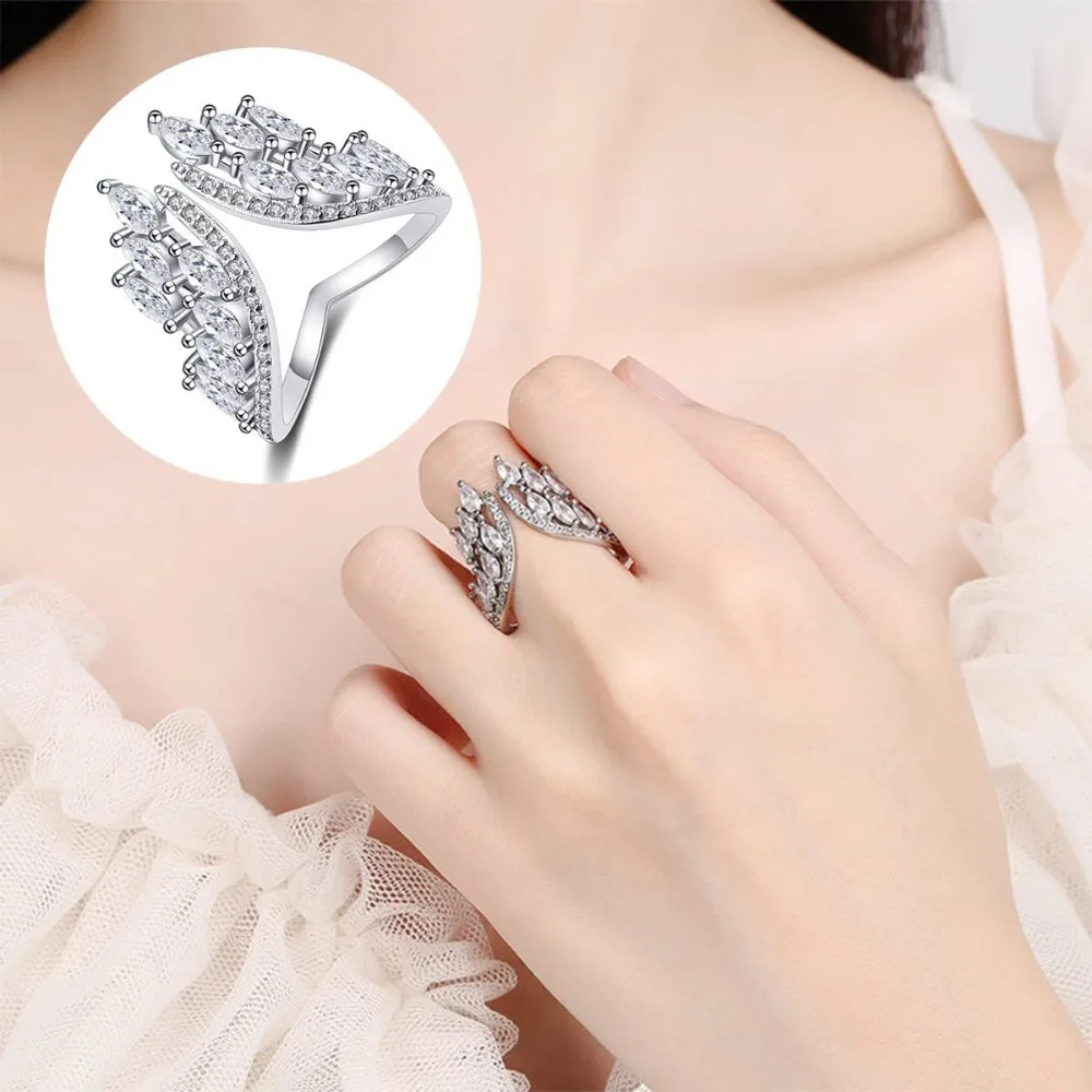 1 шт. браслет или 2 кольцо в форме крыльев комплект из манжеты браслета и кольца