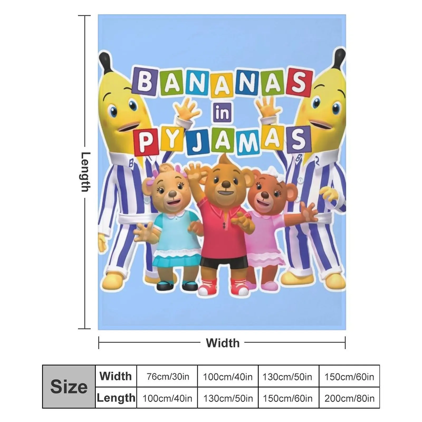 Бананы в пижамной команде плед флис