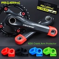 risk 2pcs bicycle crank protector cover silicon mtb mountain road bike crank arm cap for slx xt chainwheel wheel crankset cover