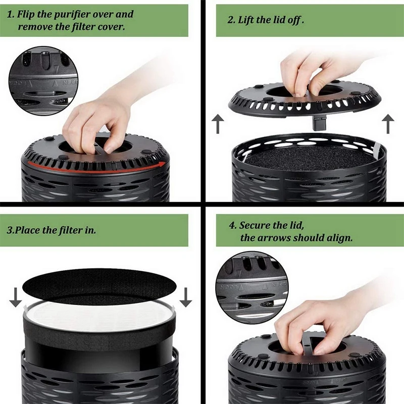Air Purifier Replacement Filter Hepa Activated Carbon Filters For Levoit LV-H132/LV-H132-RF