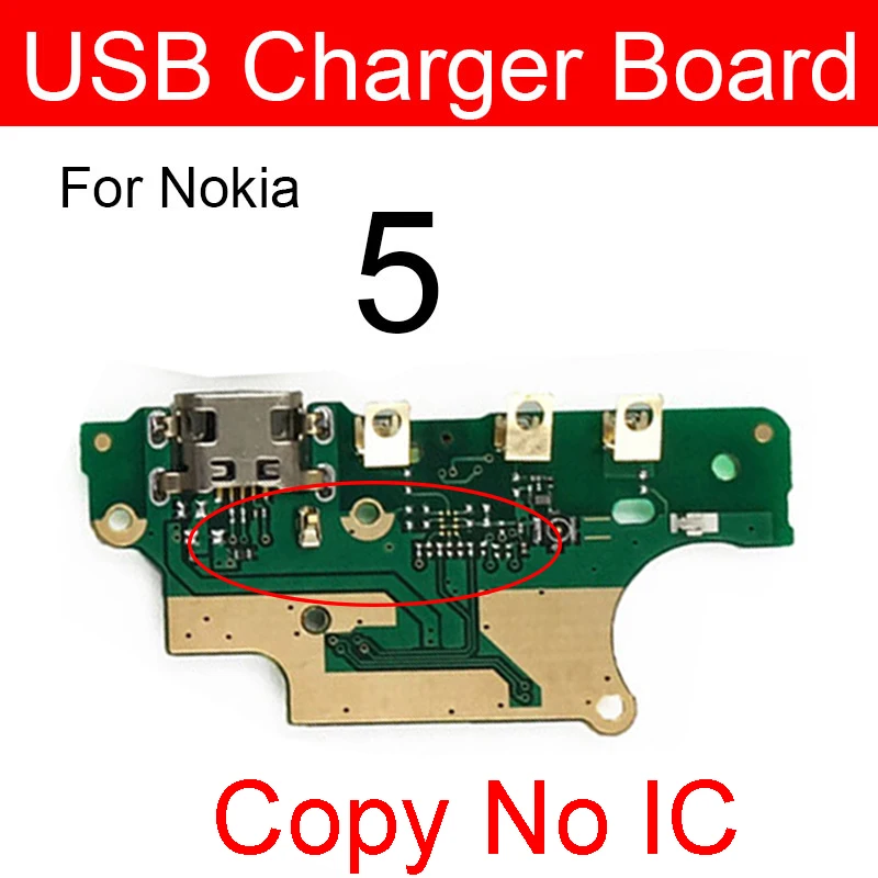 Фото USB-разъем для зарядного устройства для Nokia 3.1 5.1 6.1 7 7.1 8.1 Plus 3 5 6 8 8.1 X3 X5 X6 X7 X71 2017 USB-плата для зарядки Connectot Parts №3