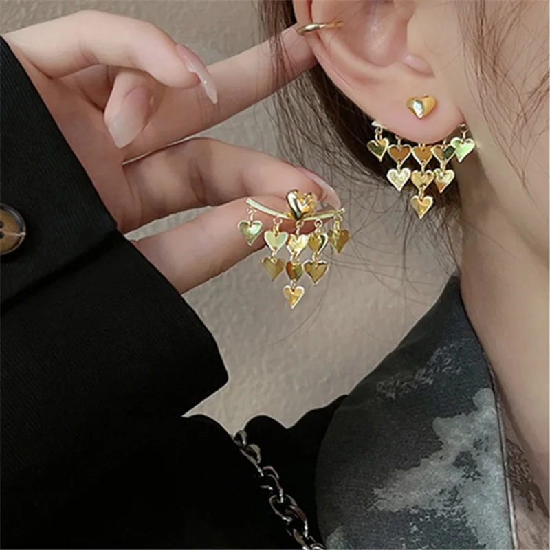 

Женские серьги-подвески в виде сердца, серебро 925 пробы