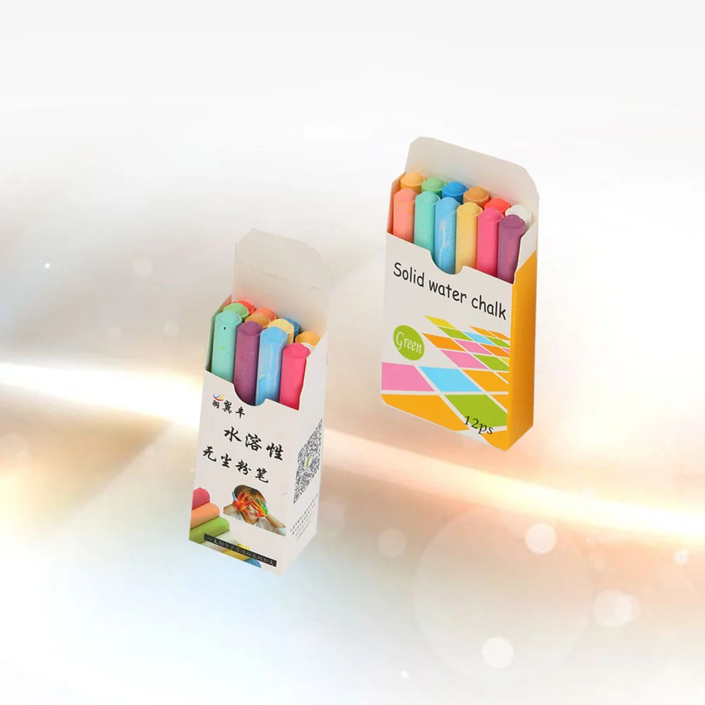 12 шт. белые меловые пастельные доски для детей карандаши беспыльные детские