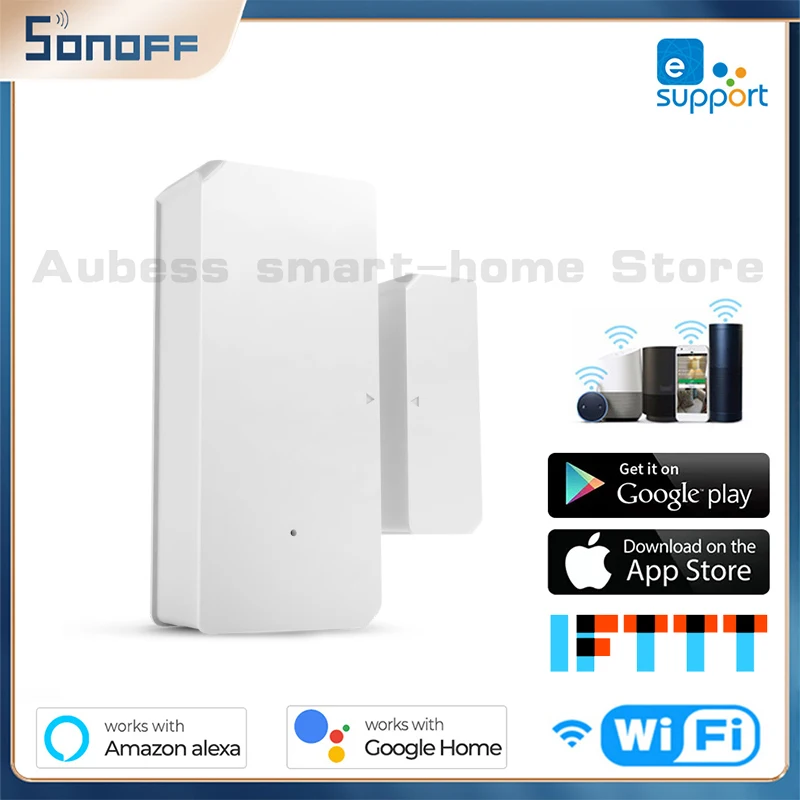 

SONOFF DW2 Wi-Fi Wireless Door/Window Sensor Open/Closed Detectors APP eWeLink Remote Work Security Alarm With Alexa Google Home