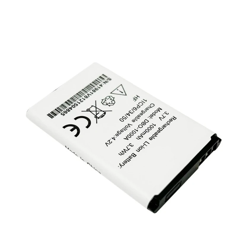 Аккумулятор Li-ion DBO-1000A 3.7V 3.7Wh 1000mAh для DORO 1372 2404 1370 1ICP63450 – Высококачественная перезаряжаемая батарея для мобильных телефонов (art.: 3920dc7cc3a15) - 3920dc7cc3a15