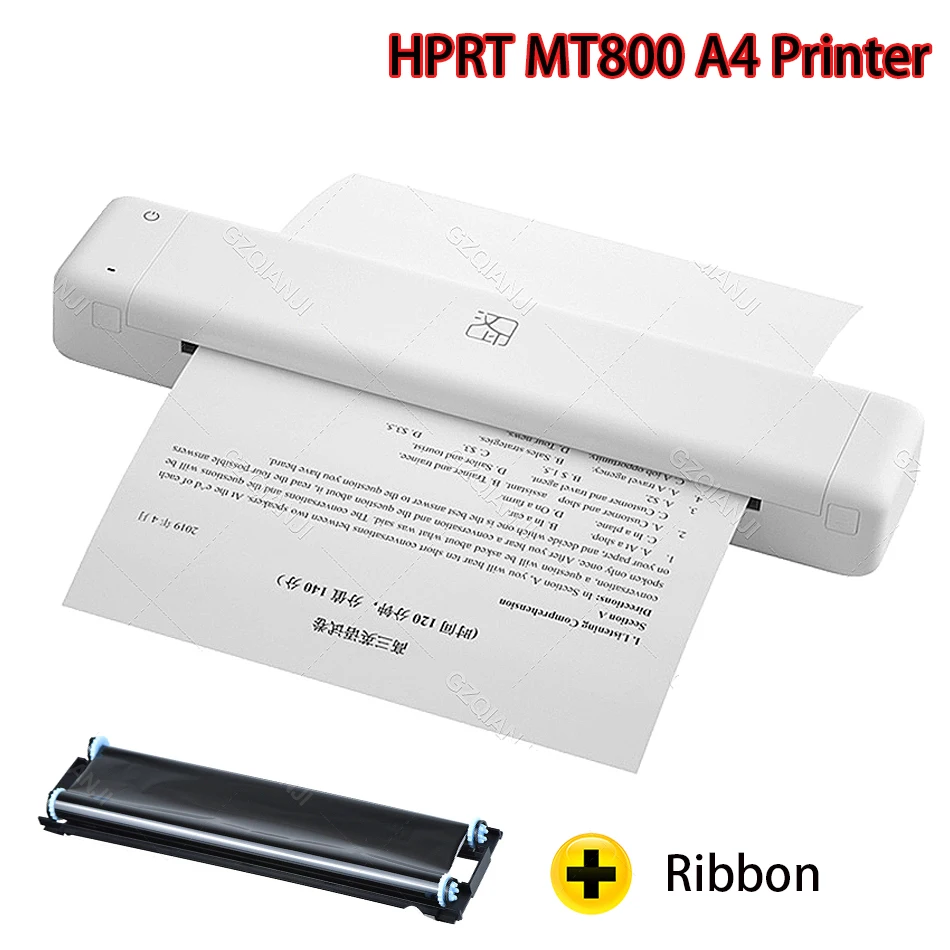 

HPRT MT800 Wireless Portable A40 Printer Transfer Direct Printer for Contract Document PDF Photo Normal A4 Paper Printing