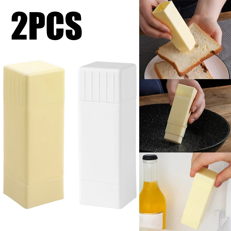 

2PCS Rotary Butter Spreader Upright Cheese Dispenser Holders Sticks Plastic Kitchen Baking Tools