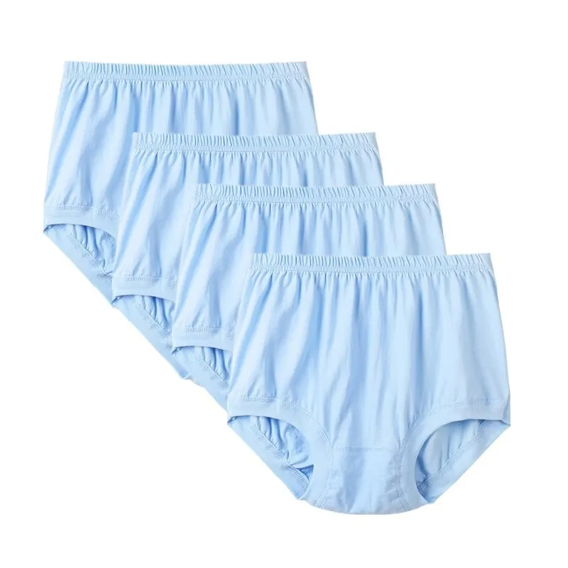Men's Underwear Briefs 100% Cotton Homme Lingerie Men Underpants Plus Size Loose Panties Breathable Brand Solid Color Briefs