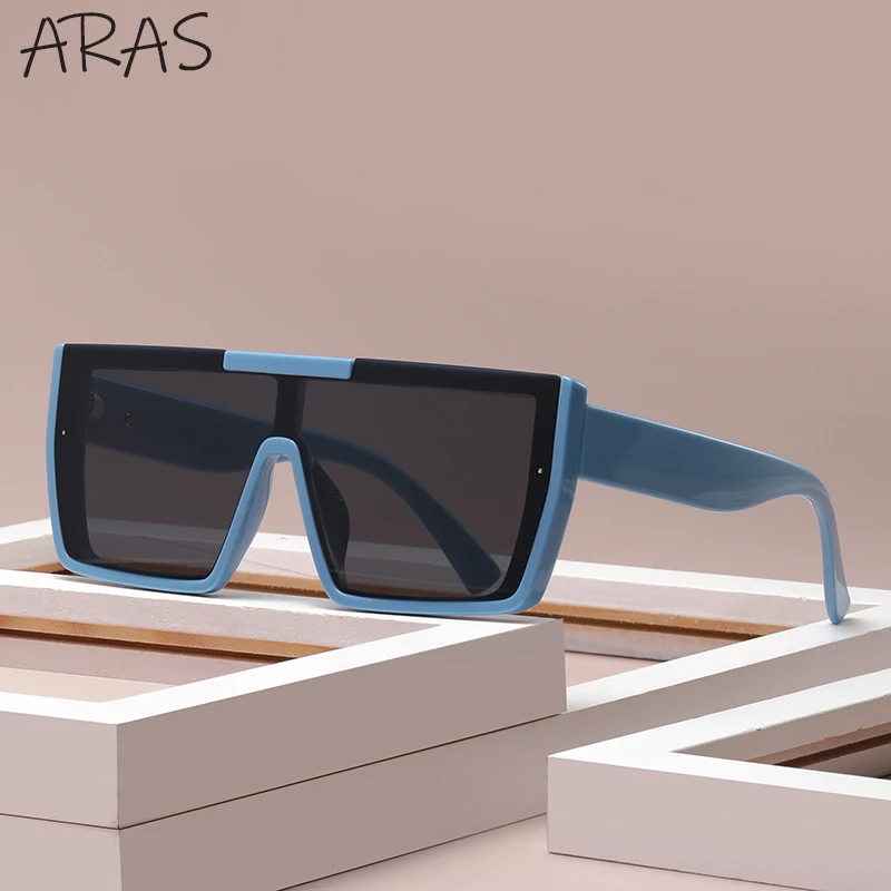 

Oversized Flat Top Sunglasses Women Fashion One Piece Square Sun Glasses For Men 2022 Luxury Brand Designer Big Frame Eyewear