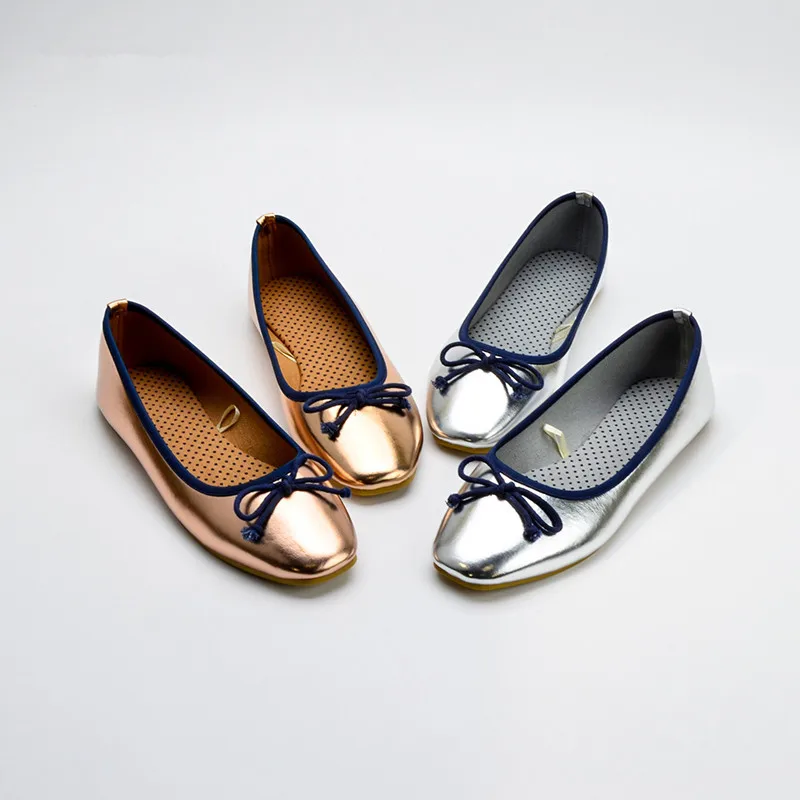 Square Toe Women flats Shoes Fashion Bowtie Soft Sole Leather Loafers Woman Slip on Spring Summer Shallow Women's ballet Shoes