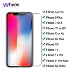 9H HD прозрачное закаленное стекло для IPhone 11 7 8 6 6S Plus X XR XS 11 12 Pro Max, полная защитная пленка для смартфона