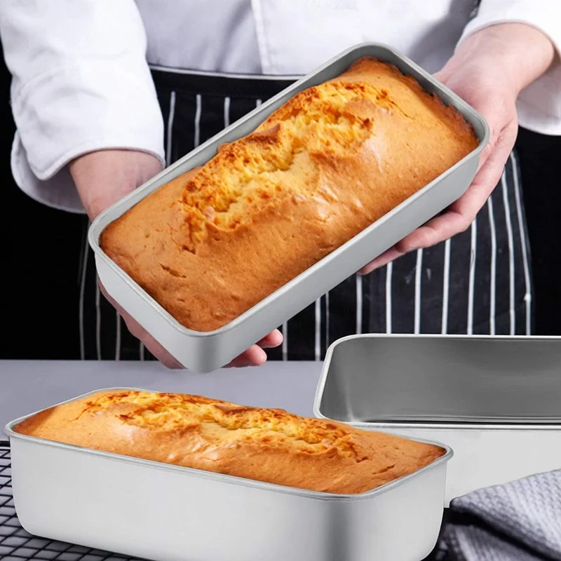 Aluminium Bread Pan Rectangle Baking Cake Mold Cake Mold Carbon Steel Bread Pastry Baking Pan DIY Non-Stick Baking Supplies
