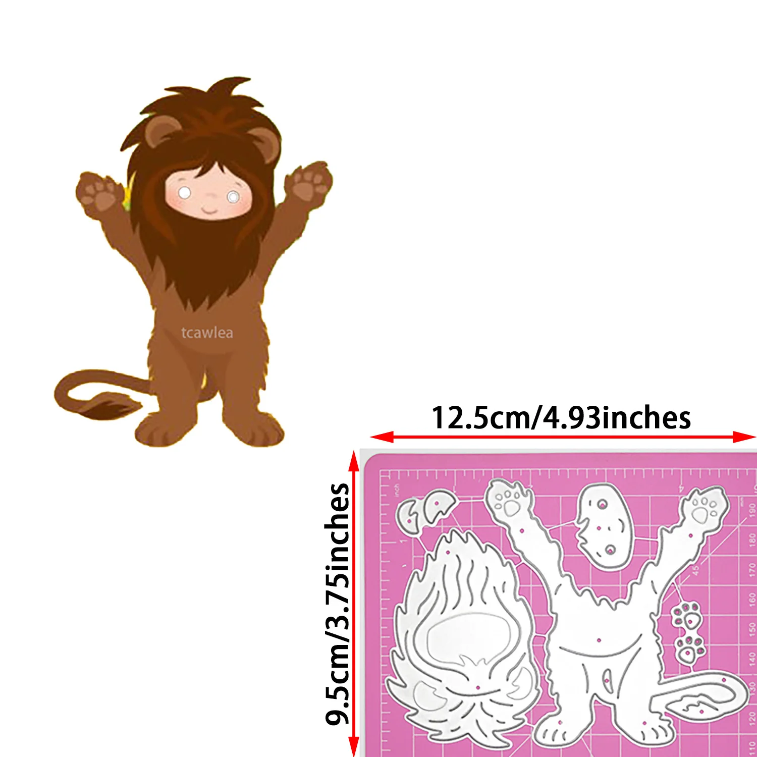 1 шт. милый лев мальчик вырубные штампы сказочный персонаж металлический