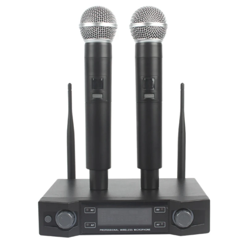 

Handheld UHF Adjustable Frequency Wireless Microphone Handheld Microphone KTV Microphone Wireless Microphone(US Plug)