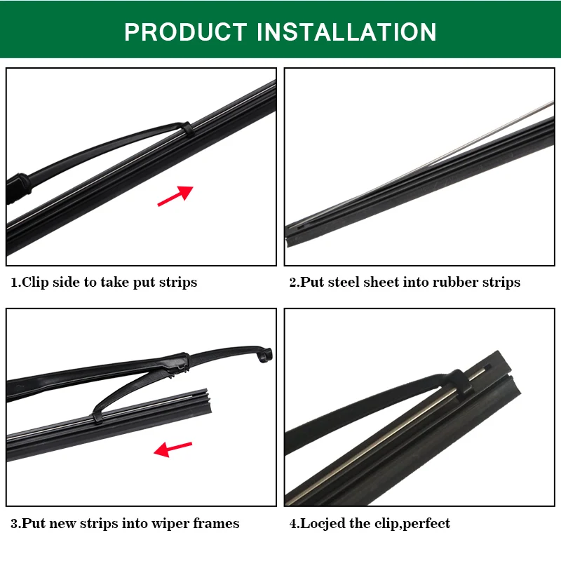 Автомобильные щетки стеклоочистителя BEMOST вставка из натурального каучука 6 мм 14