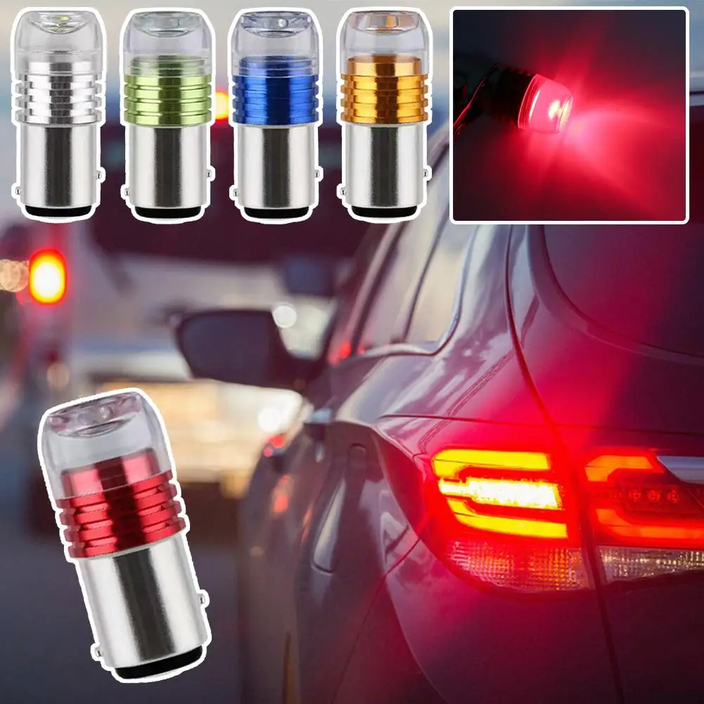 

1pcs Fast Flashing Brake Light LED Car Tail Light Motorcycle 6W 12V 3smd Accessories Lamp Lights Rear P7W4