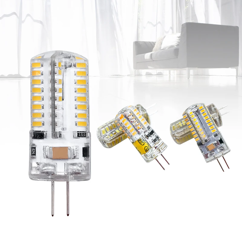 Светодиодная лампа G4 AC DC 12 В 220 2 Вт 3 5 6 9 SMD 3014 силиконовый светильник светодиодный
