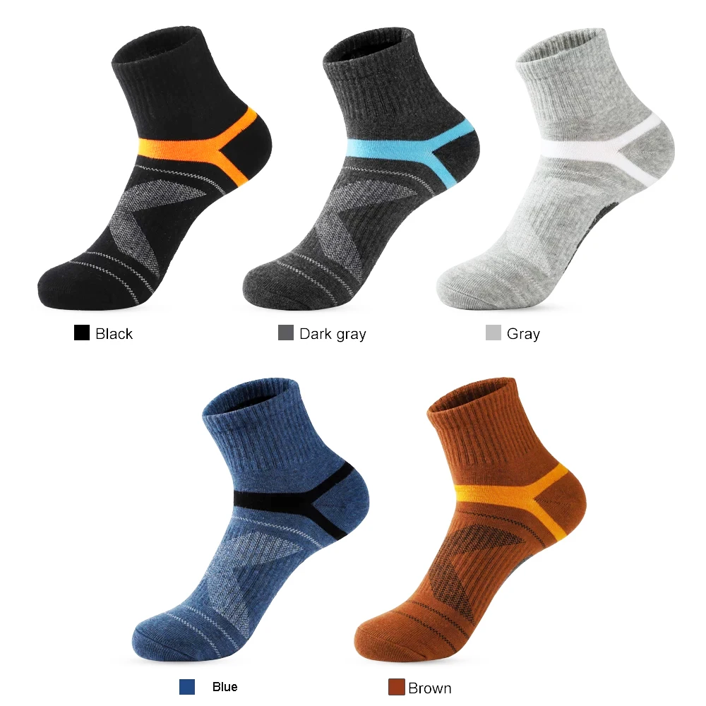 High Quality 5 Pairs /Lot Men Cotton Socks Black Sports Socks Casual Run Summer Socks Men Breathable Male Sock Sokken Size 38-45